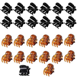 iwontalersy 24 Stück Mini-Haarspangen,1,5 cm Haarspangen Haarschmuck,Rutschfestem Griff klein Jaw Clips für Mädchen und Frauen