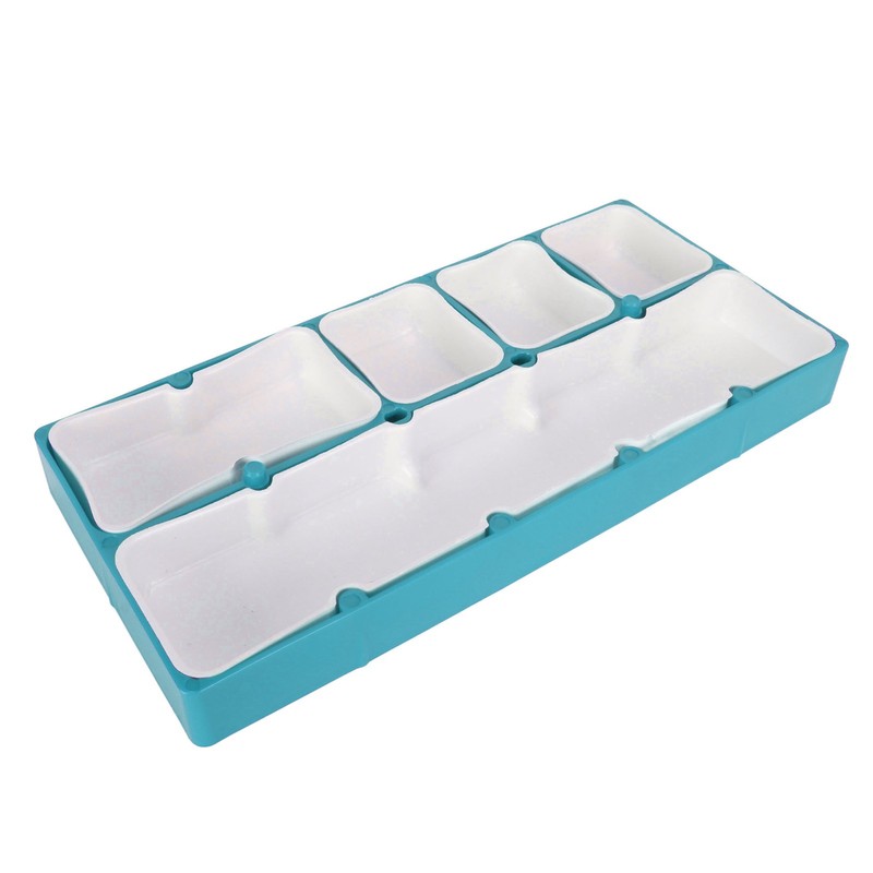 Watch Parts Storage Box Stackable 5 Compartments Acrylic Rubber Watch