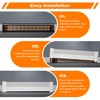 4FT Baseboard Heater Cover for Baseboard Heating with Left and