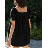 Huaqiao Womens Summer Mini Dress 2025 A-Line Beach Sundress Casual