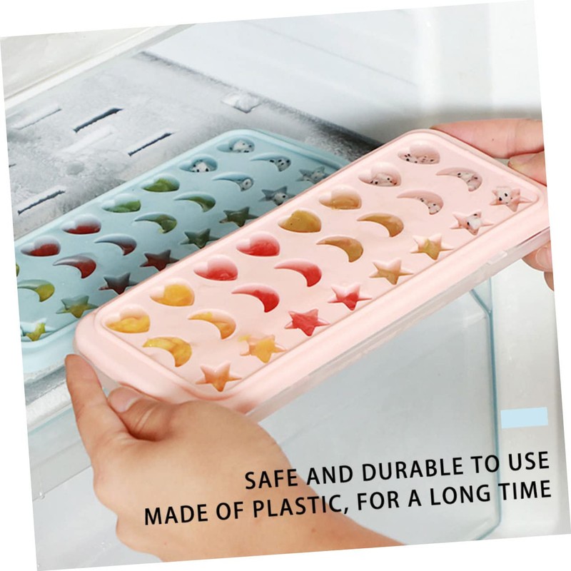 Zerodeko Light Pink Star Moon Heart Shape Ice Mold Food