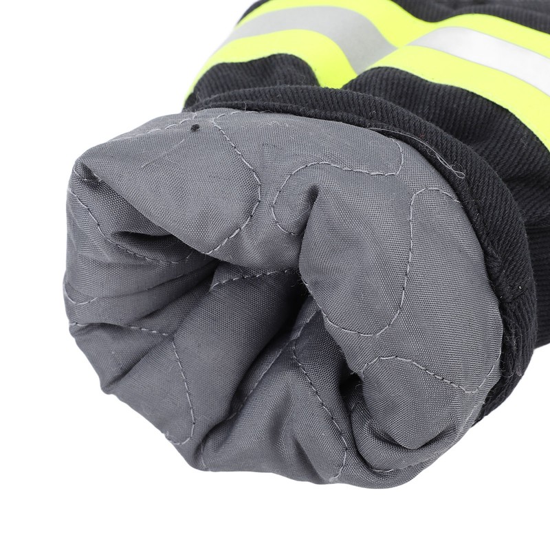 Firefighter Gloves Flame Resistant Soft Comfortable 27cm Length Safety Working