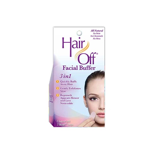 Hair Off Facial Buffer, 3 Each