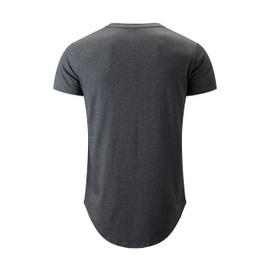YININF Men's T-Shirts Hipster Short Sleeve Solid Color Crew Neck Cotton Tees Tops (CS2000 Dark Gray M)