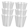ULTECHNOVO 6pcs Mini Baking Molds Aluminum Alloy Cups for Puddings