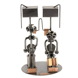 Steelman24 I Nuts and bolts sculpture Out & In I Handmade ornaments I Made in Germany I I Metal figurine