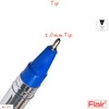 FLAIR FX 10 x 1.0mm Tip Dark BLUE Ballpoint Pens