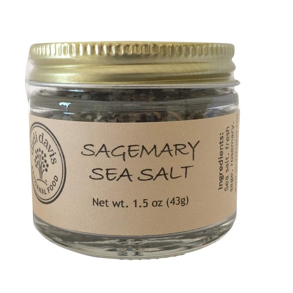 didi davis food Sagemary Flavor, Gourmet Infused Sea Salt - 1.5 oz Net Wt.