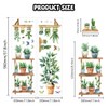 Peacoblue Potted Plants Wall Stickers Decals Decor Removable Peel and