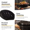 GOURMEX 7lb Round Black Ceramic Enamel Coated Roasting Pan |