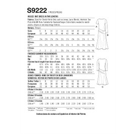 Simplicity SS9222U5 Misses' Knit Dress Sewing Pattern Kit, Design Code S9222, Sizes 16-24