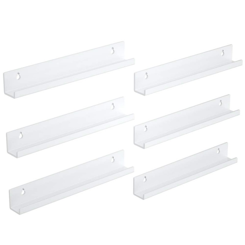 NIUBEE Acrylic Record Rack, Wall Mounted, LP Album Cover Stand,