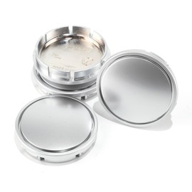 HowioZil - 4 tapas centrales de rueda de 56 mm (2.2 pulgadas) de repuesto 1J0 601 171, tapas plateadas para llantas Golf Jetta