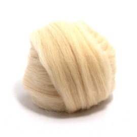 CyberloxShop 50g Dyed Merino Wool Top Roving Flesh Blonde Dreads 64's for Felting Spinning