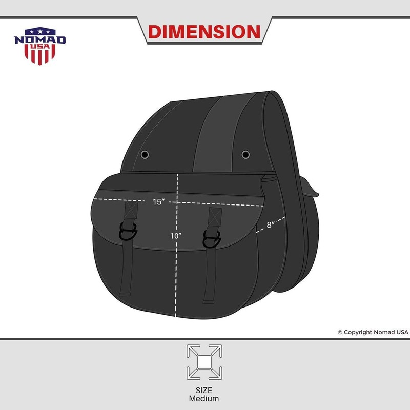Nomad USA Quick-Easy Universal Fit Throw Over Motorcycle Canvas Biker