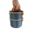 Stackable Lunch Box 1600ml Dual Layers Stainless Steel BPA Free