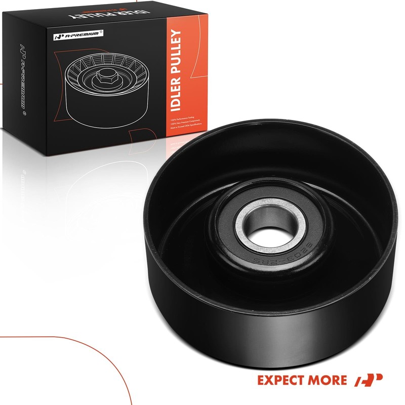 A-Premium Belt Idler Pulley Compatible with Ford F-250, F-59 Commercial