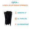 ZipTie.com 4-inch Black Fuel Hose Cable Tie, 20-lb Tensile Strength,