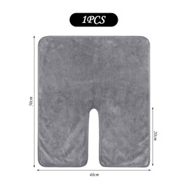 FDGGT 1 Piece Beautician Face Towel, Grey Towel, Soft Plush Face Cloth, Face Steam Face Cloth, Multifunctional Cloth