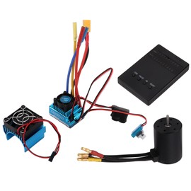 3650 3100KV Brushless Motor Kit with 120A ESC XT60 Plug Programming Card for 1/10 1/8 RC Car