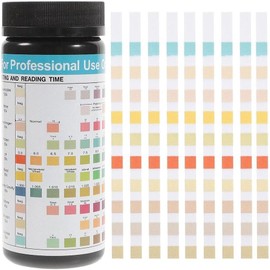 pH Test Paper, 100 Sheets Colorimetric Type, Easy to Check at Home, Urine Test Strip, Multi-Purpose Test Paper