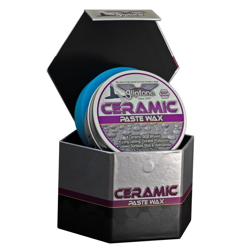 Gliptone Ceramic Paste Wax, Si02 Infused, Long Lasting Extreme Gloss,