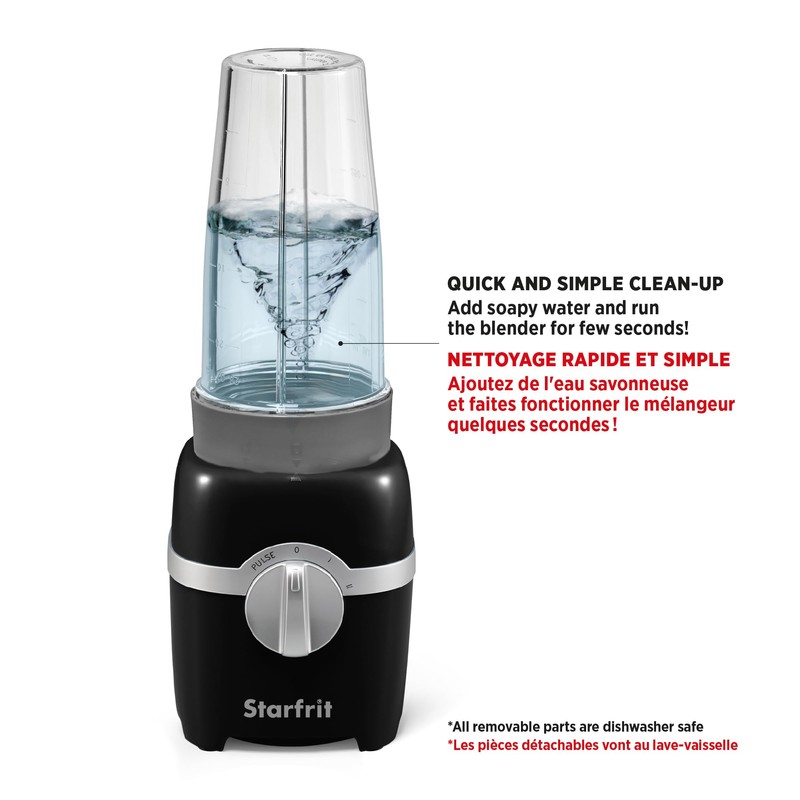 Starfrit Personal Blender - Two 828ml Cups - High, Low