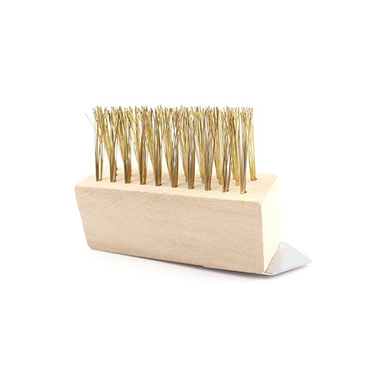 SENRISE Patio Weed Wire Brush Broom for Cleaning Block Paving/Patios