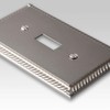 Amerelle Georgian Single Rocker Cast Metal Wallplate in Satin Nickel