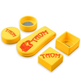 YEUEK TAOM Professional Chalk Holder Square + Round Magnetic Billiard Pool Cue Snooker Chalk Holder Silent Durable Carrying Billiards Accessories