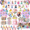 Princess Birthday Party Decorations Kit, Princess Party Supplies Includes Banners,