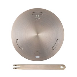 JIENAQIN 6.3inch Induction Cooktop Mat, Induction Converter Heat Diffuser Simmer Ring Plate,Stainless Steel Heat Diffuser Induction Plate with Stainless Handle Adapter Converter (16cm)