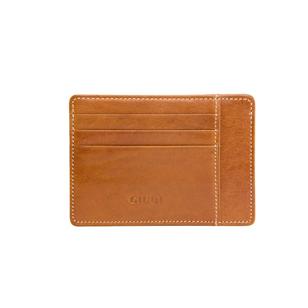 Giudi Card Holder Men's Leather Small Mini Wallet Genuine Leather