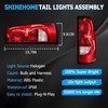 Tail Lights Compatible with 2003-2006 Chevy Silverado 1500 2500 3500HD