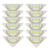 Sporgo Pack of 12 Transparent Plastic Geometry Triangle Protractor with