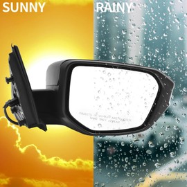 Passenger Side Mirrors Fit For 2016 2017 2018 2019 2020 2021 Black Honda Civic LX SE Sport Door Exterior Mirrors 3Pin Power Adjust, Non-Heated, Non-Folding, Replacement 76258TBAA02ZA HO1320283