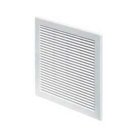 White Air Vent Grille 200mm x 200mm with Fly Screen Wall Ventilation Cover 20cm