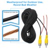 WEUASTE Premium Backup Camera RCA Cables, Car Reverse Camera Cable