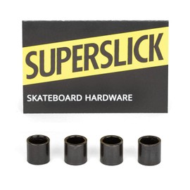 Superslick Spacer Set Black Skateboard Longboard Ball Bearing Spacer