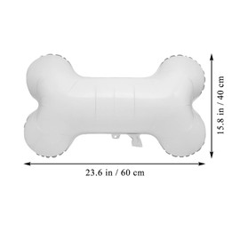 Creaides 6pcs Bone Balloons Aluminum Foil Dog Bone Shaped Balloons for Baby Shower Puppy Dog Birthday Party Decorations
