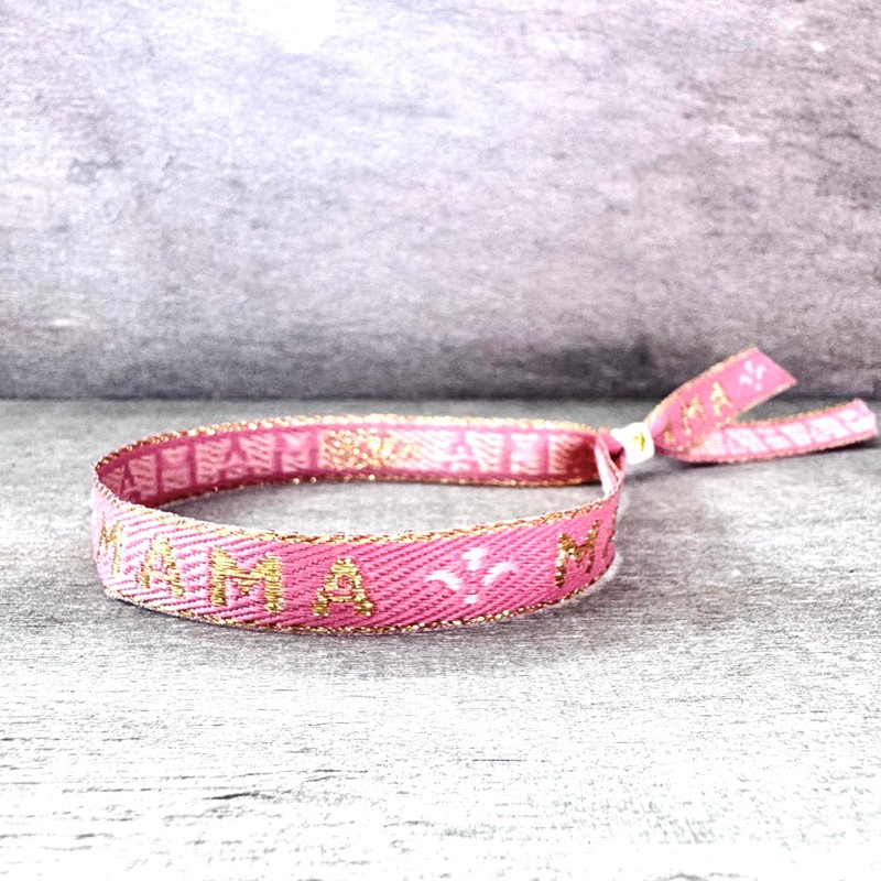 Armband Mama, Hippie, Boho, Ibiza, Stoffarmband, Festival, Geschenk Muttertag mit