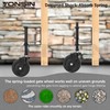 YONSIN 4" Heavy Duty Spring Loaded Gate Caster, Drag Gate