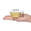 100Pcs Foil Metallic Cupcake Liners Baking Muffin Paper Cups Cases