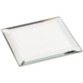 Plymor Square 3mm Beveled Glass Mirror, 2 inch x 2 inch (Pack of 12)