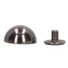 100 Sets Mushroom Rivets Round Head 10mm Electroplating Semicircle Alloy