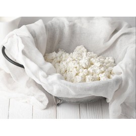 Best Reusable Cotton Cheesecloth Straining - 100% Unbleached Fine Weave Grade 90 Cotton Fabric for Straining, Steaming, Basting, and Making Cheese (5, 18X18)