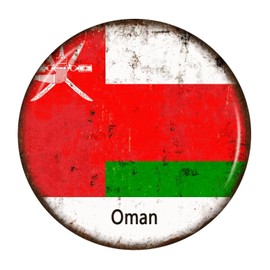 Oman Cafe Hotel Home Decor Lettering Wall Stickers Flag Sports Bar Party Events Self-Adhesive Home Decals for Sofa Floor Window Party Furniture Vinyl 18in