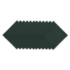 DII 100-Percent Cotton, Machine Washable Everyday Basic Buffet Napkin, 16X16-Inch, Dark Green, Set of 12
