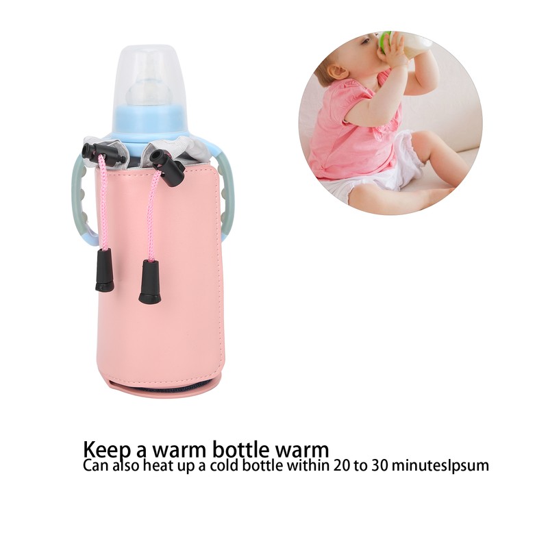 Feeding Bottle Warmer Bag Travel Portable Baby Bottle Heater Warming