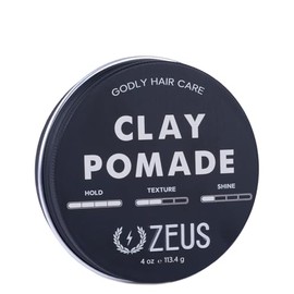 ZEUS Clay Pomade, Firm Hold, 4 Ounce